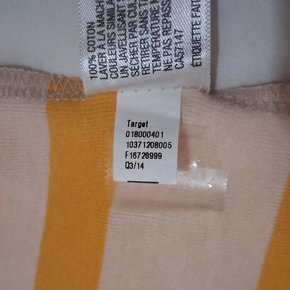SALE EUC Womens Merona size XL long sleeve yellow and white striped T-shirt. - Picture 9 of 11